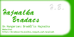 hajnalka bradacs business card